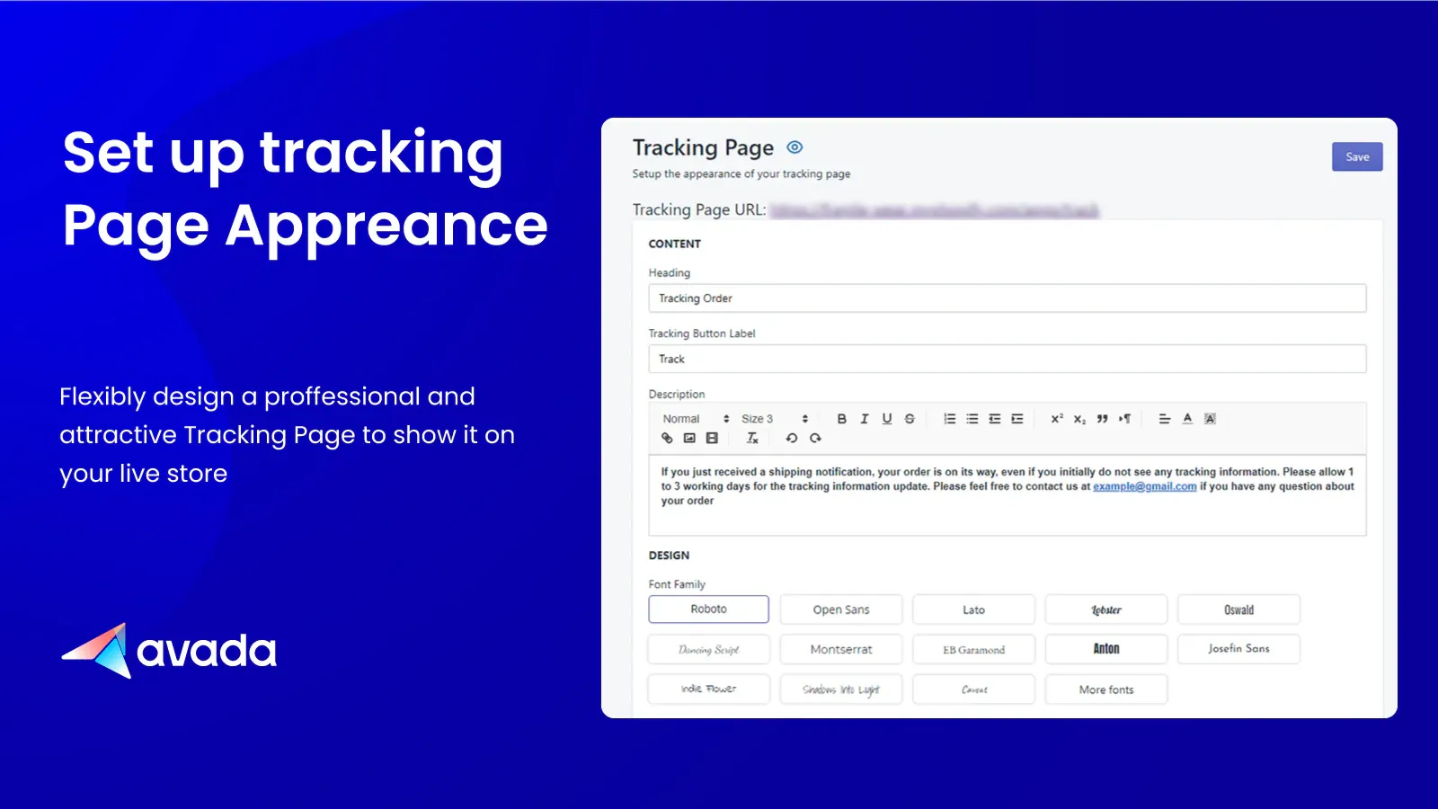 AVASHIP: Order Tracking, Free Shipping Bar
